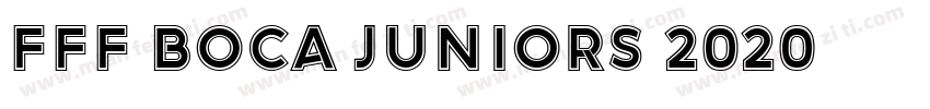 FFF Boca Juniors 2020字体转换